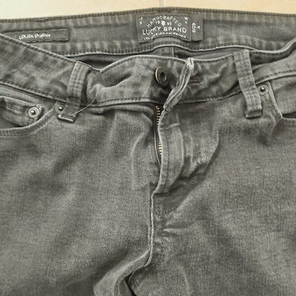Lucky Brand Jeans Women Size 29 or 8 Black Lolita Skinny 28 Inseam Los Angeles - Picture 13 of 13